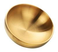 LIGIGWASH Bol pour Clés et Bijoux Doré 19 CM en Acier Inoxydable, Bol de Table Décoratif Moderne et Classique, Organisateur Multifonction pour Entrée et Usage Quotidien