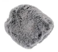 LIGIGWASH Bonnette Anti-éclaboussures en Fourrure Artificielle Grise pour Microphone, Compatible avec Sennheiser Mk4 et Mk8, Pare-brise Pelucheux Bruit du Vent, Protection Acoustique