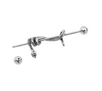 LIGIGWASH Boucle Oreille Cartilage Serpent Punk Inoxydable Hip Hop Unisexe Piercing Oreille Gothique