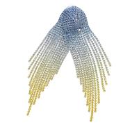 LIGIGWASH Boucles Oreilles Pendantes Cristal Scintillant Style Chandelier Longues à Franges Étincelantes pour Femme Bijoux Assortis