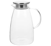 LIGIGWASH Bouilloire Électrique 2 Litres en Verre Borosilicate Filtre Inox Intégré et Couvercle, Carafe à Eau Fraîche Grosse Capacité pour Thé Glacé et Boissons Maison