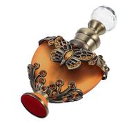 LIGIGWASH Bouteille de Liquide Gravée en Verre et Métal, Flacon de Parfum Rechargeable de Cœur, Usage Quotidien et Présent de Mariage Romantique pour Femmes