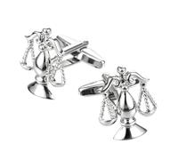 LIGIGWASH Boutons De Manchette Élégants en Métal Solide Forme Balance pour Homme Tenue Formelle Cérémonie Accessoire Chic