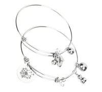 LIGIGWASH Bracelet Jonc Cœur Ajustable Acier Inoxydable pour et Fille Relationnel Unique pour Âges Anniversaire et Fête des Mères