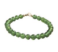 LIGIGWASH Bracelet Perles Agate Verte pour Femmes Bijoux Élégants Calcédoine Design Unique et pour Toutes Occasions Parfait pour Adolescentes et Femmes