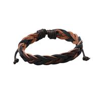 LIGIGWASH Bracelet Pour Homme En Cuir Tressé Ajustable Multifils Élégant Vintage Mode Masculine Poignet