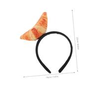 LIGIGWASH Bread Headband Cosplay Headwear For Party Festival Comfortable Smooth Surface Adorable Croissant Design Hair Accessory Multipurpose And Eye Catching