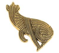 LIGIGWASH Broche Chat Vintage Alliage Rétro avec Finition Vieillie Épingle Animale Originale pour Femmes Accessoire Polyvalent pour Manteaux et Vestes Élégantes