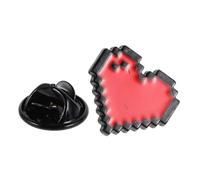 LIGIGWASH Broche Cœur Rouge Alliage de Zinc Accessoire Polyvalent pour Vêtements Sacs et Chapeaux Épingle Ludique pour Femmes Décoration Saint-valentin