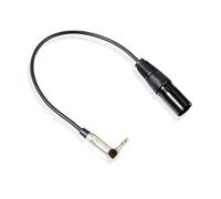 LIGIGWASH Câble Adaptateur Audio vers Xlr Mâle Coudé pour Microphone Smartphone PC Câble Cuivre avec Gaine PVC Résistante à Lusure