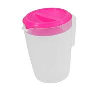LIGIGWASH Carafe à Jus Réutilisable avec Couvercle Hermétique Pichet Plastique pour Eau Froide et Aux Éclaboussures pour Usage Familial et Réfrigérateur