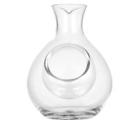 LIGIGWASH Carafe à Vin Verre Cristal avec Ouverture Oblique pour Glace Décanteur Élégant pour Bar et Maison Libère et Vin