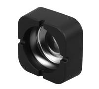 LIGIGWASH Cendrier Carré de Table Noir 8,9 X 8,9 CM en Fer et Plastique avec 4 Supports à Cigarettes, Cendrier Décoratif Stable et Polyvalent pour Bureau et Usage Intérieur/Extérieur