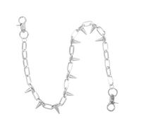 LIGIGWASH Chaîne de Montre Métal Rivetée Chaîne Portefeuille Punk Unisexe Accessoire Hip Hop pour Pantalon Veste et Jean Homme Femme