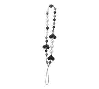 LIGIGWASH Chaîne Téléphone Portable Acrylique Perles Cœur Lanière Anti-perte Bracelet Poignet Pendentif Décoratif pour Mobiles et Accessoires