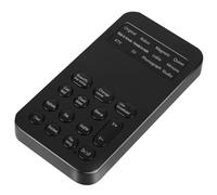 LIGIGWASH Changeur de Voix Portable Mini Carte Son Externe 8 Effets Sonores pour PC et Smartphone Compact USB sans Logiciel, Usage Karaoké Streaming Jeu, Compatible Dc5v Noir