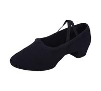 LIGIGWASH Chaussures de Danse Femme Semelle Souple Talon Bas Confortables Légères pour Ballet Danse Orientale Danse de Scène