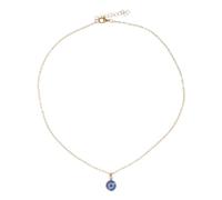 LIGIGWASH Collier Œil Turc Bleu avec Pendentif Protection Anti-mauvais Œil Ajustable pour Femme