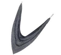 LIGIGWASH Collier Ras Cou Femme Métal à Paillettes Noir Accessoire De Cou Pour Soirée Fête Et Réunion Bijou Léger Et Élégant Sous La Clavicule