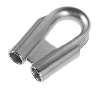 LIGIGWASH Cosse à Œil en Acier Inoxydable Taille Moyenne Manchon Tubulaire Bague D'arrêt 10 Mm Protecteur D'œillet pour Câble Métallique Usage Industriel et Gréement Nautique