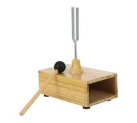LIGIGWASH Diapason 512 Hz Maillet en Caoutchouc, Socle en Bois à Résonance, Outil Pédagogique pour Expériences Physiques et Acoustiques en Milieu Scolaire et Familial