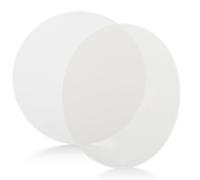 LIGIGWASH Diffuseur de lumière plafonnier rond 18cm en plastique beige - Lot de 2 pour suspensions et lampes de plafond, usage polyvalent en chambre bébé et salon