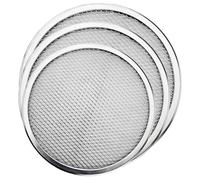 LIGIGWASH Ensemble de 3 Moules à Pizza Ronds en Alliage D'aluminium Résistant la Chaleur la Rouille pour Cuisson Domestique