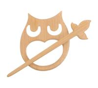 LIGIGWASH Épingle à châle en bois : Broche en bois pour pull femme - Broche écharpe animal mignonne - Pince à col de cardigan (Lapin)