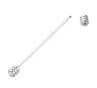 LIGIGWASH Épingle à Cravate pour Hommes en Métal Cuivre Argenté, Broche de Costume Minimaliste, Accessoire Col Chemise pour Tenue Formelle et Quotidienne, Épingles à Cravate à Fermoir