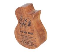 LIGIGWASH Étui à Médiators en Bois Résistant, Boîte de Rangement Compacte pour Guitare, Ukulélé et Basse, Organisateur Pratique et Portable pour Voyages et Présents Musiciens