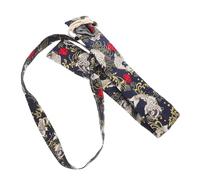 LIGIGWASH Étui de Flûte Portable en Bambou avec Bandoulière Réglable, Paquet de Rangement pour Flûte Longue Koi 56-66 Cm, Pochette Rembourrée en Coton, Paquet de Transport pour Instrument