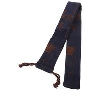 LIGIGWASH Étui de Rangement pour Flûte en Bambou F, Paquet de Protection en Coton et Lin Bleu, Pochette Compacte et Portable pour Instrument à Vent, Accessoire Léger et Lavable