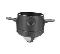 LIGIGWASH Filtre à Café Acier Inoxydable Noir Ultra Fin sans Portable et Réutilisable pour Maison Voyage et Camping Tamis Extra Fin pour Infusion sans Résidus