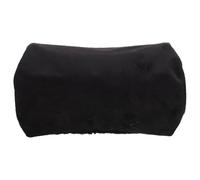 LIGIGWASH Housse d'oreiller Cervicale pour Voiture en Velours Cristal Noir, Taie d'oreiller pour Appuie-tête Cylindrique, Accessoire Confortable pour Intérieur de Voiture de Taxi