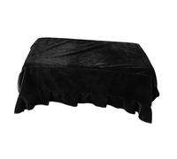 LIGIGWASH Housse pour Tabouret de Piano Velours Doré Élastique Confortable et Respirante Facile à Installer Protection Simple pour Banc Noir