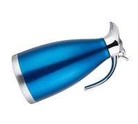 LIGIGWASH Inox Bleu Bouteille Acier Inoxydable Pot Sous Vide pour Boissons Chaudes et Fuite Théière Alimentaire