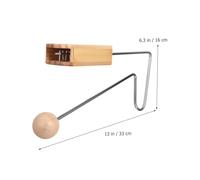 LIGIGWASH Instrument de Percussion Vibraslap Bois avec Distinctif pour Musiciens et Fêtes