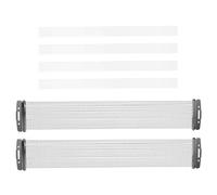 LIGIGWASH Jeu de Cordes pour Caisse Claire Blanc 2 Sangles de 13 X 2,2 Cm 4 Fils de Timbre 20 Brins, Accessoire pour Batterie Jazz, Réglage Précis de Tension, Adapté Studio et Scène