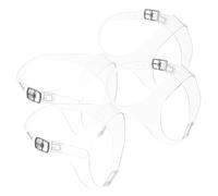 LIGIGWASH Lanières de Chaussures Transparentes Invisibles Anti-desserrage Réglables pour Talons Hauts, 2 Paires en Tpu Solide, Maintien Sécurisé pour Soirées et Usage Quotidien