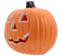 LIGIGWASH Lanterne Citrouille D’Halloween Lumineuse Grosse Taille en Plastique Résistant aux Intempéries Décoration Extérieure pour Jardin et Vitrine Éclairage à Piles Design Ajouré pour