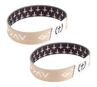 LIGIGWASH Lot De 2 Bracelets Élastiques Chrétiens Avec Versets Bibliques Bracelets Décoratifs