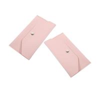 LIGIGWASH Lot de 2 Porte-Monnaie en PU Rose Style Enveloppe, Portefeuille Fin Compact Porte-Cartes Intégré et Fermeture à Rabat Sécurisée, pour Gestion D'espèces et Voyage