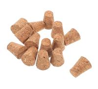 LIGIGWASH Lot de 20 Bouchons Coniques en Liège Souple et Bois Naturel Diamètre 15 MM pour Bouteilles de Vin Bière et Bricolage Bouchons de Remplacement Polyvalents pour Mise en