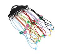 LIGIGWASH Lot de 24 Cordons Élastiques pour Lunettes D'garçon et Filles, Chaîne de Lunettes Colorée en Tissu et Plastique, Protection et Décoration, Randonnée Cyclisme