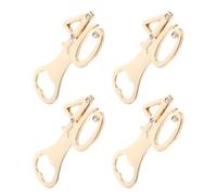 LIGIGWASH Lot de 4 Ouvre-bouteilles en Alliage de Zinc Polyvalents pour Bière et Bouteilles, Outil Multifonctionnel Drôle et Présent Fête Anniversaire 40 Ans, pour Mariage et Rassemblements