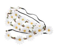 LIGIGWASH Lot De 4 -têtes À Fleurs Marguerites : Couronne De Cheveux À Fleurs Marguerites Pour - -tête À Fleurs Fait Main Pour Mariées, Demoiselles D'honneur, Festivals