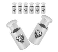 LIGIGWASH Lot de 8 Set de Clips de Fixation pour Brochettes en Métal Inoxydable, Pince Robuste Antidérapante pour Barbecue, Compatible Brochettes Bambou et Acier, Accessoire