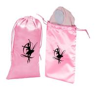 LIGIGWASH Lot Paquet à Chaussures de Danse Ballet Satin, Paquet à Cordon Résistants à l'usure, 13x27 Cm, Pochettes Rangement pour Danseuses, Transport Pratique pour Chaussures Souples