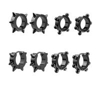 LIGIGWASH Manchettes D'oreilles Homme Femme Acier Titane Boucle D'oreille à Clip Élégante Ensemble 8 Pièces Usage Quotidien Soirée Mariage