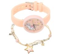 LIGIGWASH Montre-Bracelet Licorne Garçon et Filles Rose Doux Silicone Ajustable Élève Usage Quotidien Motif Dessin Animé Préscolaire